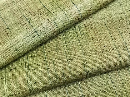 平和屋着物▽上質な紬 単衣 縞 正絹 逸品 AAAZ1720fy