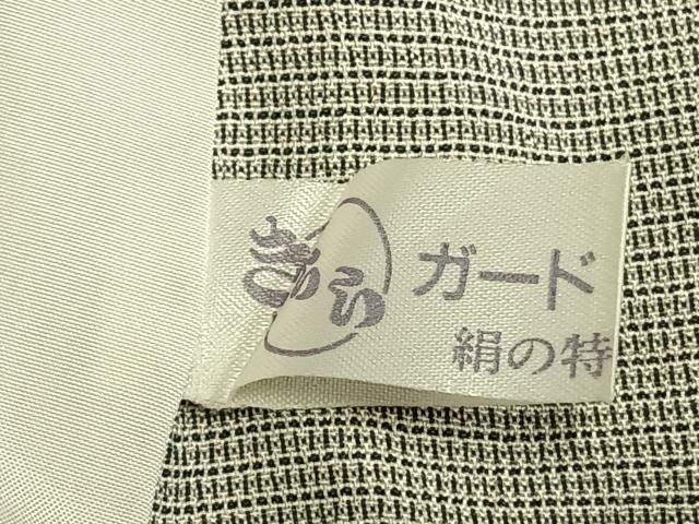 平和屋着物▽本塩沢 訪問着 単衣 樹林文 正絹 逸品 AAAZ1732fy