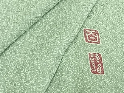 平和屋着物▽京加賀友禅　百貫達雄監修　訪問着　単衣　南天文　正絹　逸品　AAAZ1737fy
