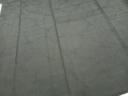 平和屋着物▽本塩沢 単衣 110亀甲 雪輪文 正絹 逸品 AAAZ1743fy