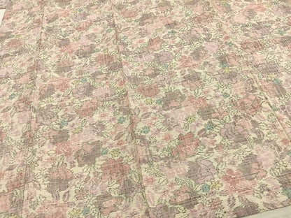 平和屋着物▽小紋 単衣 草花文 AAAZ1748fy