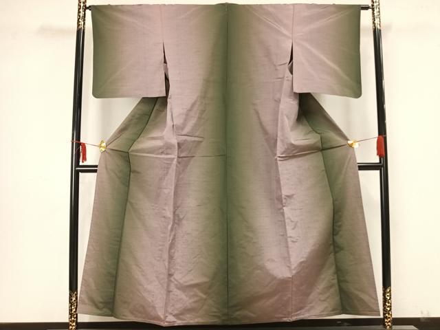 平和屋着物▽上質な紬 単衣 霞文 正絹 逸品 AAAZ1751fy