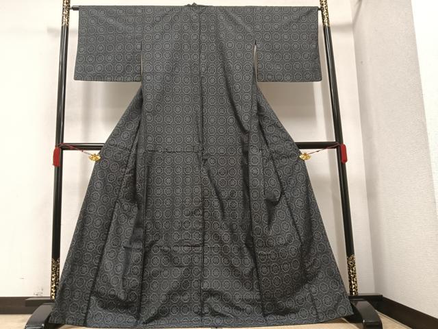 平和屋着物●本場大島紬　花づくし　正絹　逸品　AAAZ1787ph