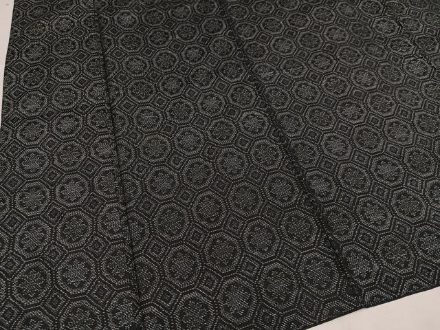 平和屋着物●本場大島紬　花づくし　正絹　逸品　AAAZ1787ph