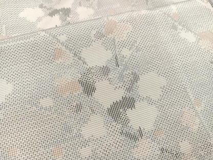 平和屋着物●上質な紬 枝梅文 正絹 逸品 AAAZ1811ph
