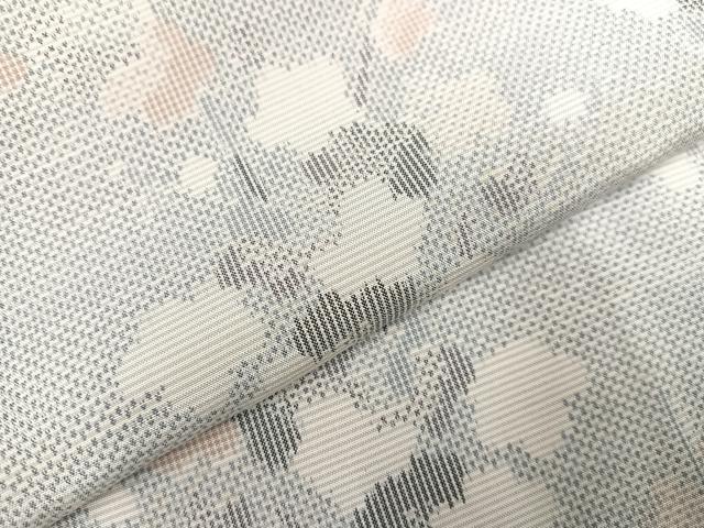 平和屋着物●上質な紬 枝梅文 正絹 逸品 AAAZ1811ph