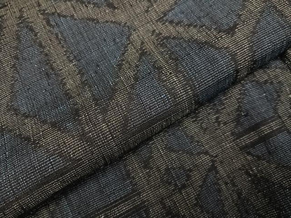平和屋着物●結城ちぢみ　麻の葉崩し　正絹　逸品　未使用　AAAZ1831ph