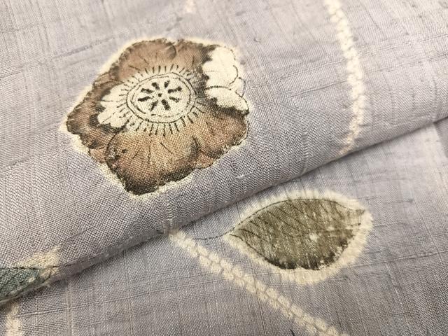 平和屋着物●訪問着 紬地 辻が花 手描き 絞り 正絹 逸品 AAAZ1832ph