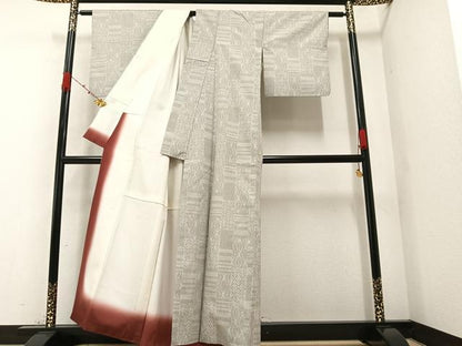 平和屋着物●お召 吉祥文 正絹 逸品 AAAZ1833ph