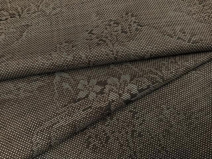 平和屋着物●本場大島紬　カタス7マルキ　草花文　正絹　逸品　AAAZ1834ph