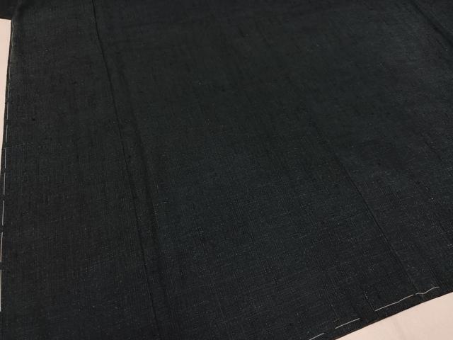 平和屋着物●男性 紬 アンサンブル 褐返色 正絹 逸品 未使用 AAAZ1923ph