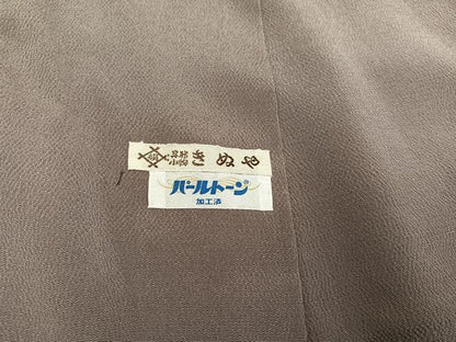 平和屋着物●訪問着　友禅　駒刺繍　舞桜文　金彩　鬼しぼ縮緬　正絹　逸品　AAAZ1931ph