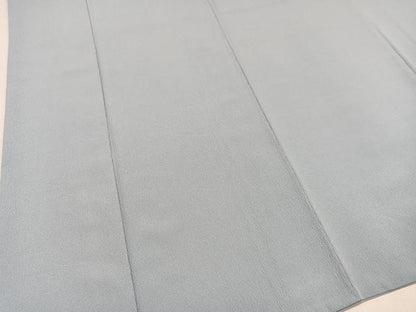 平和屋着物●洗える最高級着物　＜英＞はなぶさ謹製　色無地　灰青色　胴抜き仕立て　AAAZ1935ph