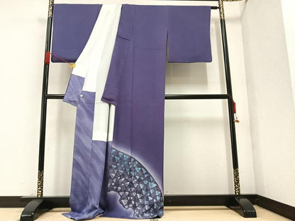 平和屋着物●絞り染色作家　藤井浩　色留袖　絞り　鱗　暈し染め　正絹　逸品　AAAZ1940ph