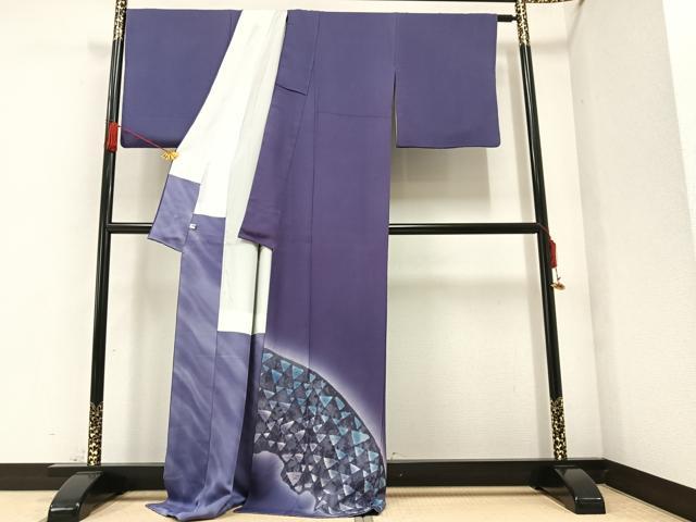平和屋着物●絞り染色作家　藤井浩　色留袖　絞り　鱗　暈し染め　正絹　逸品　AAAZ1940ph