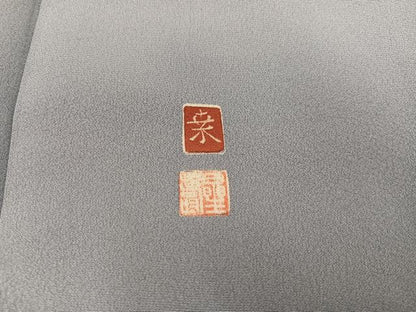 平和屋着物●豪華色留袖 作家物 風景草花文 暈し染め 金彩 正絹 逸品 AAAZ1948ph