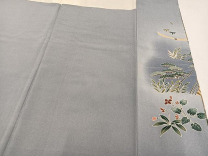 平和屋着物●豪華色留袖 作家物 風景草花文 暈し染め 金彩 正絹 逸品 AAAZ1948ph