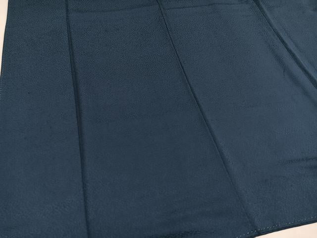 平和屋着物●上質な色無地　紺青色　正絹　逸品　AAAZ1952ph