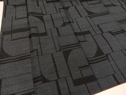 平和屋着物●結城紬 80亀甲 幾何学文様 正絹 逸品 AAAZ1956ph