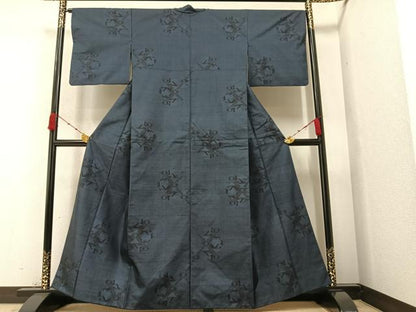 平和屋着物●本場大島紬 カタス7マルキ 有栖川文様 正絹 逸品 AAAZ1967ph