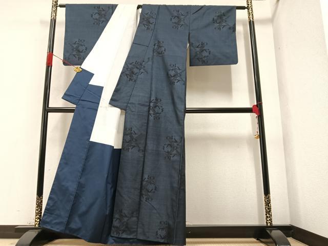 平和屋着物●本場大島紬 カタス7マルキ 有栖川文様 正絹 逸品 AAAZ1967ph