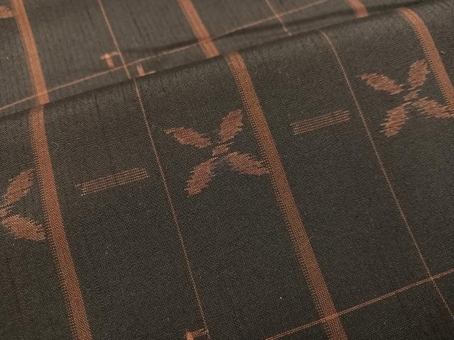 平和屋着物●上質な紬 間道 正絹 逸品 AAAZ1974ph