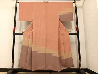 平和屋着物●訪問着 霞文 暈し染め 正絹 逸品 AAAZ1976ph