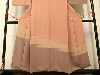 平和屋着物●訪問着 霞文 暈し染め 正絹 逸品 AAAZ1976ph