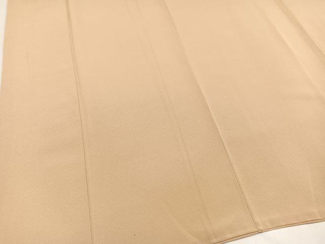 平和屋着物●上質な色無地　蜂蜜色　高島屋扱い　正絹　逸品　AAAZ1977ph