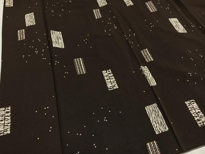 平和屋着物●上質な小紋　絞り文様　正絹　逸品　AAAZ1995ph