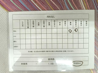 平和屋着物◎佐賀錦 六通柄袋帯 唐織 霞文 金銀糸 正絹 逸品 AAAZ2162yx