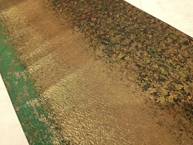平和屋着物◎六通柄袋帯 霞文 引箔 正絹 逸品 AAAZ2169yx