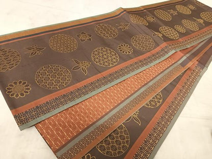 平和屋着物◎六通柄袋帯 花毬文 正絹 逸品 AAAZ2190yx