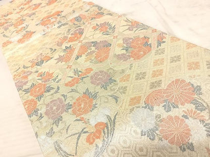 平和屋着物◎新佐賀錦　六通柄袋帯　天井花文　金銀糸　正絹　逸品　AAAZ2208yx
