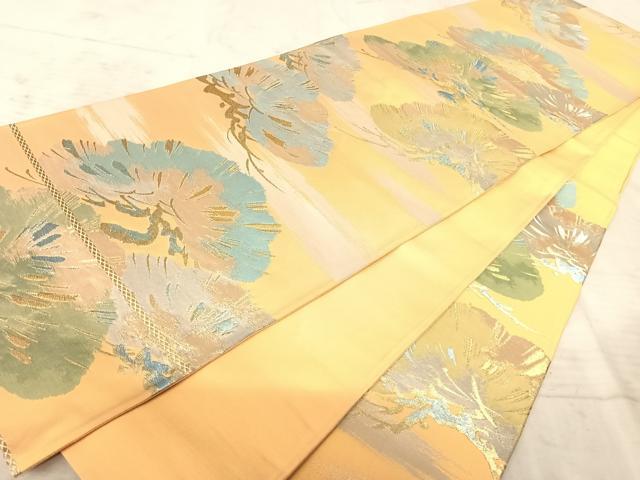 平和屋着物◎六通柄袋帯 枝松文 金銀糸 正絹 逸品 AAAZ2268yx