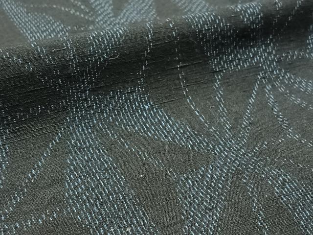 平和屋着物▽結城紬 単衣 麻の葉文様 正絹 逸品 AAAZ2321jh