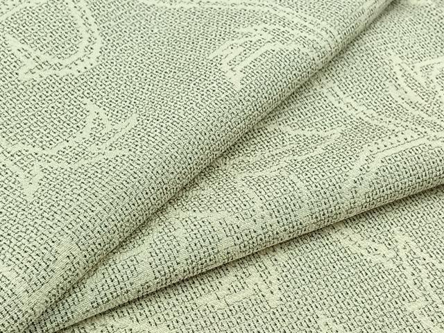 平和屋着物▽本塩沢 単衣 110亀甲 花唐草文 正絹 逸品 AAAZ2323jh