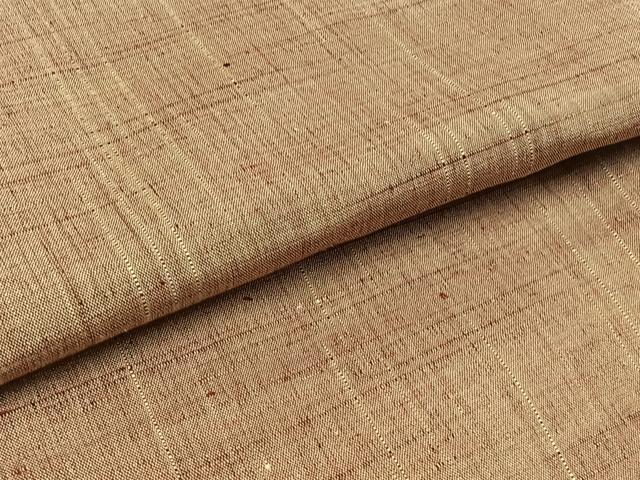 平和屋着物▽上質な紬 単衣 灰桜色地 正絹 逸品 AAAZ2324jh