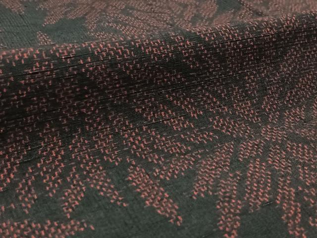 平和屋着物▽結城紬 単衣 花尽くし 正絹 逸品 AAAZ2326jh