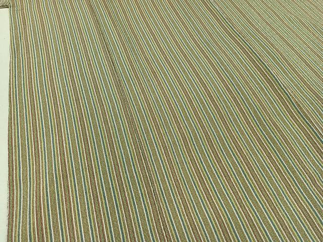 平和屋着物▽上質な小紋 単衣 間道 鬼しぼ縮緬 正絹 逸品 AAAZ2330jh