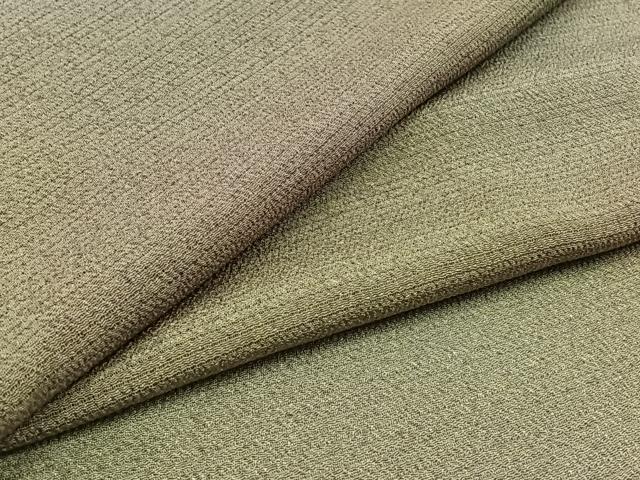 平和屋着物▽上質な小紋 単衣 作家物 霞文 暈し染め 鬼しぼ縮緬 正絹 逸品 AAAZ2331jh