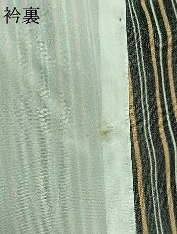 平和屋着物▽上質な小紋 単衣 間道 黒地 正絹 逸品 AAAZ2338jh