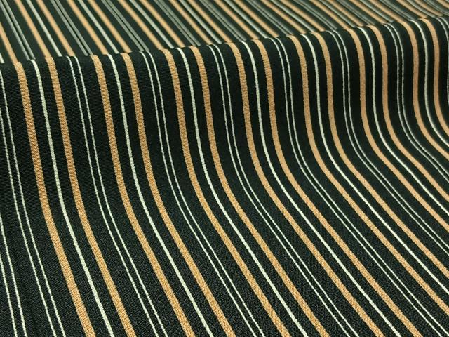 平和屋着物▽上質な小紋 単衣 間道 黒地 正絹 逸品 AAAZ2338jh