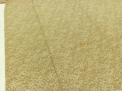 平和屋着物▽上質な小紋 単衣 風景松竹梅文 反端付き 正絹 逸品 AAAZ2339jh