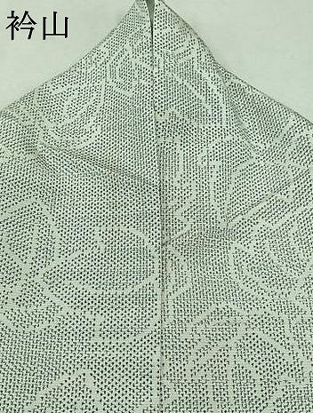 平和屋着物▽上質な紬 単衣 舞葉文 正絹 逸品 AAAZ2341jh