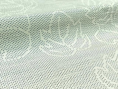 平和屋着物▽上質な紬 単衣 舞葉文 正絹 逸品 AAAZ2341jh