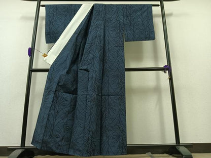 平和屋着物▽上質な紬 単衣 薄文 正絹 逸品 AAAZ2344jh