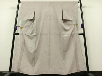 平和屋着物▽上質な小紋 単衣 流水文 正絹 逸品 AAAZ2353jh
