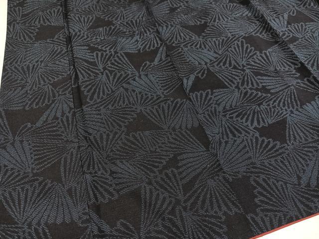 平和屋着物●結城紬　若松　正絹　逸品　AAAZ2378ph
