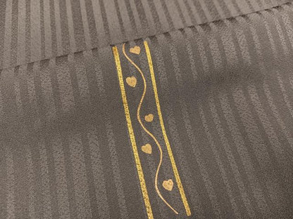 平和屋着物●訪問着 竹屋町刺繍 草花文 金彩 正絹 逸品 AAAZ2394ph